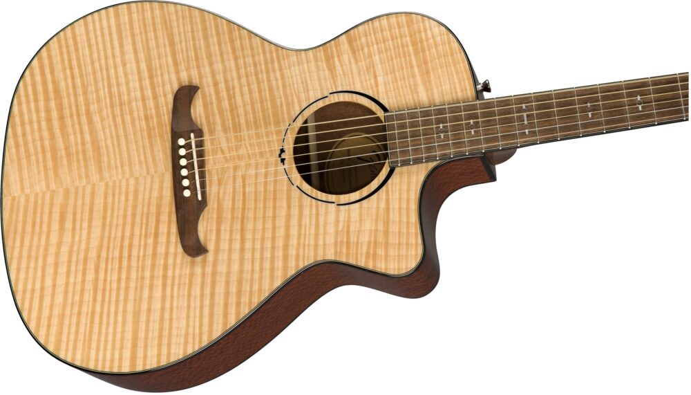 Fender FA-345CE Auditorium Acoustic Electric Guitar Natural - Image 3