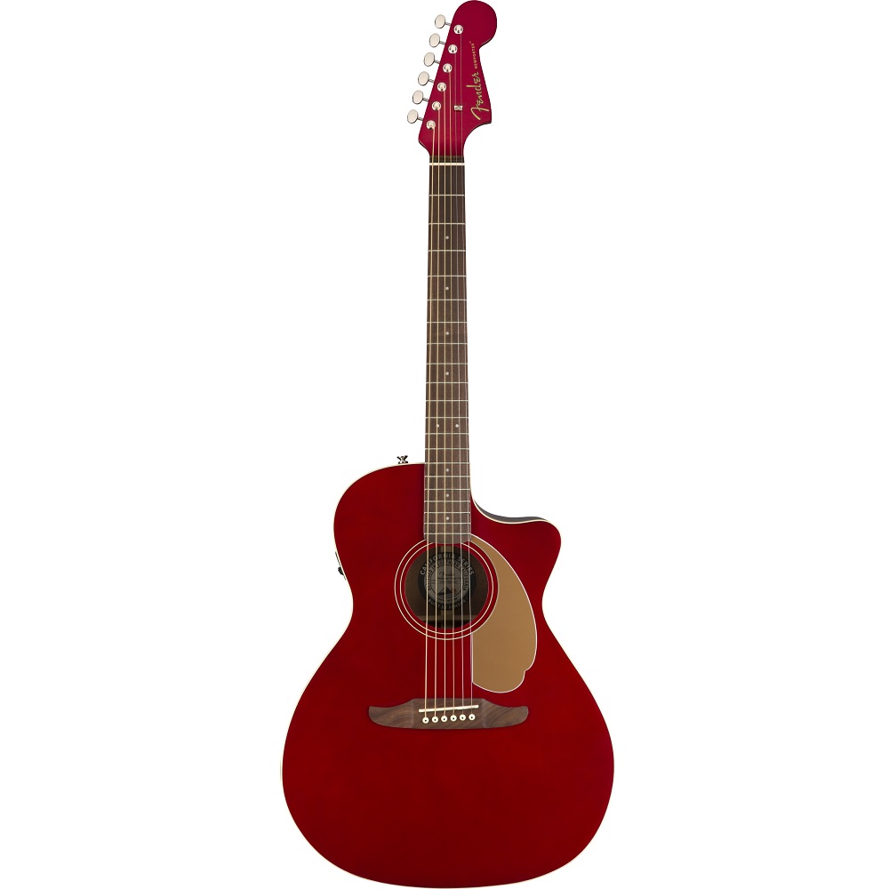 fender red guitar acoustic