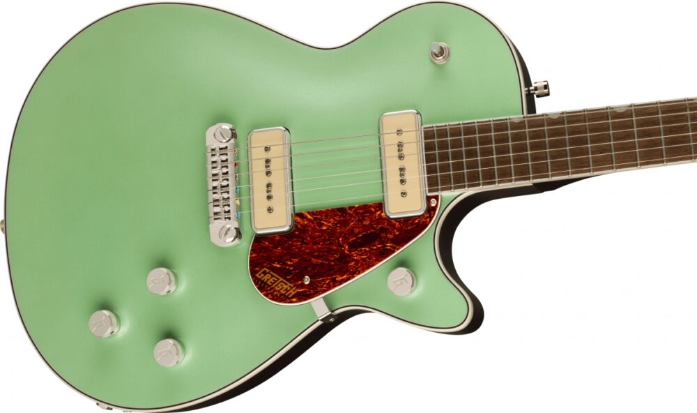 Gretsch G5210-P90 Electromatic Jet Two 90 Single-Cut with Wraparound Broadway Jade - Image 3