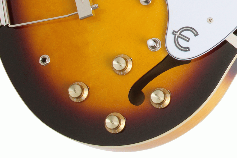 Epiphone Casino Vintage Sunburst Electric Guitar - Image 2