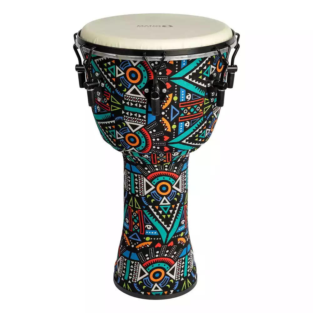 Mano Percussion MPC46AD 12 Inch Pre-Tuned Djembe - Aztec Disco