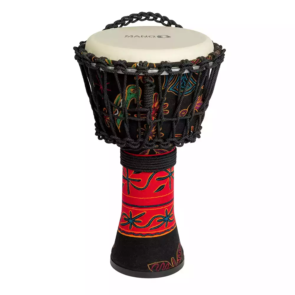 Mano Percussion MPC47PF 8 Inch Rope Tunable Djembe - Passion Flower