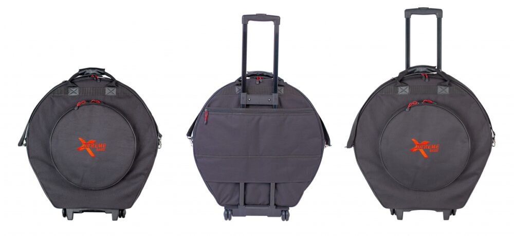 Xtreme DA584W 22 Inch Cymbal Bag with Wheels and Retractable Pull Along Handle - Image 3