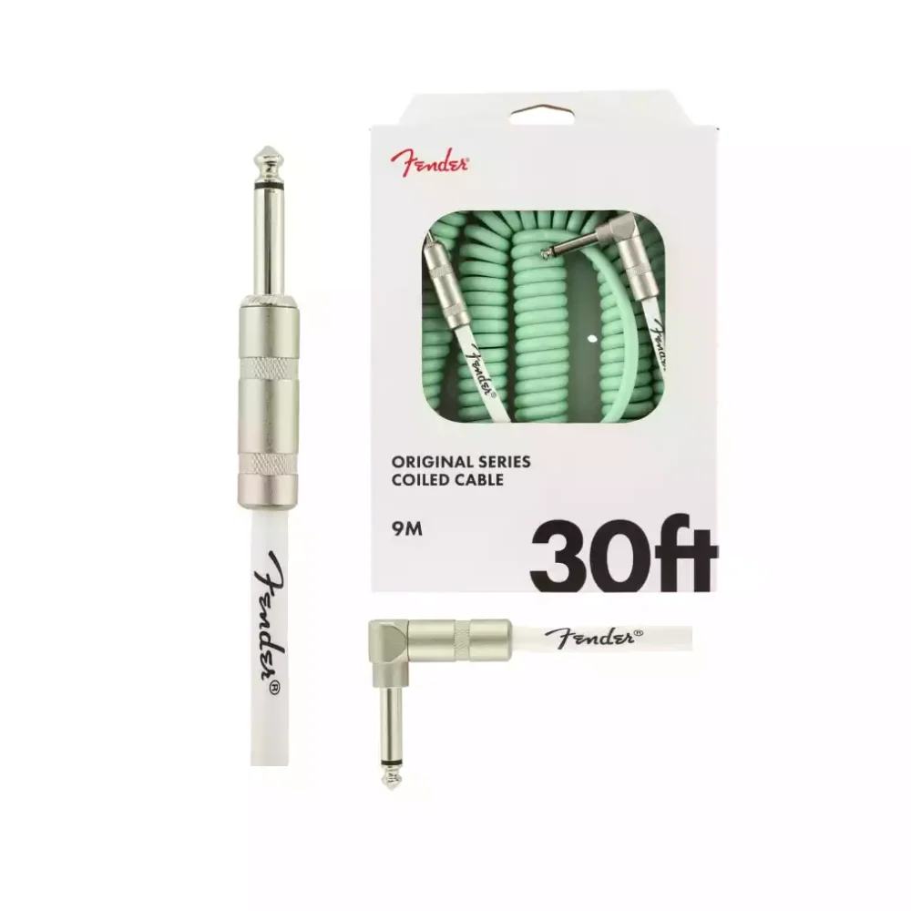 Fender Original Series Coil Instrument Cable 30 ft - Surf Green - Image 2