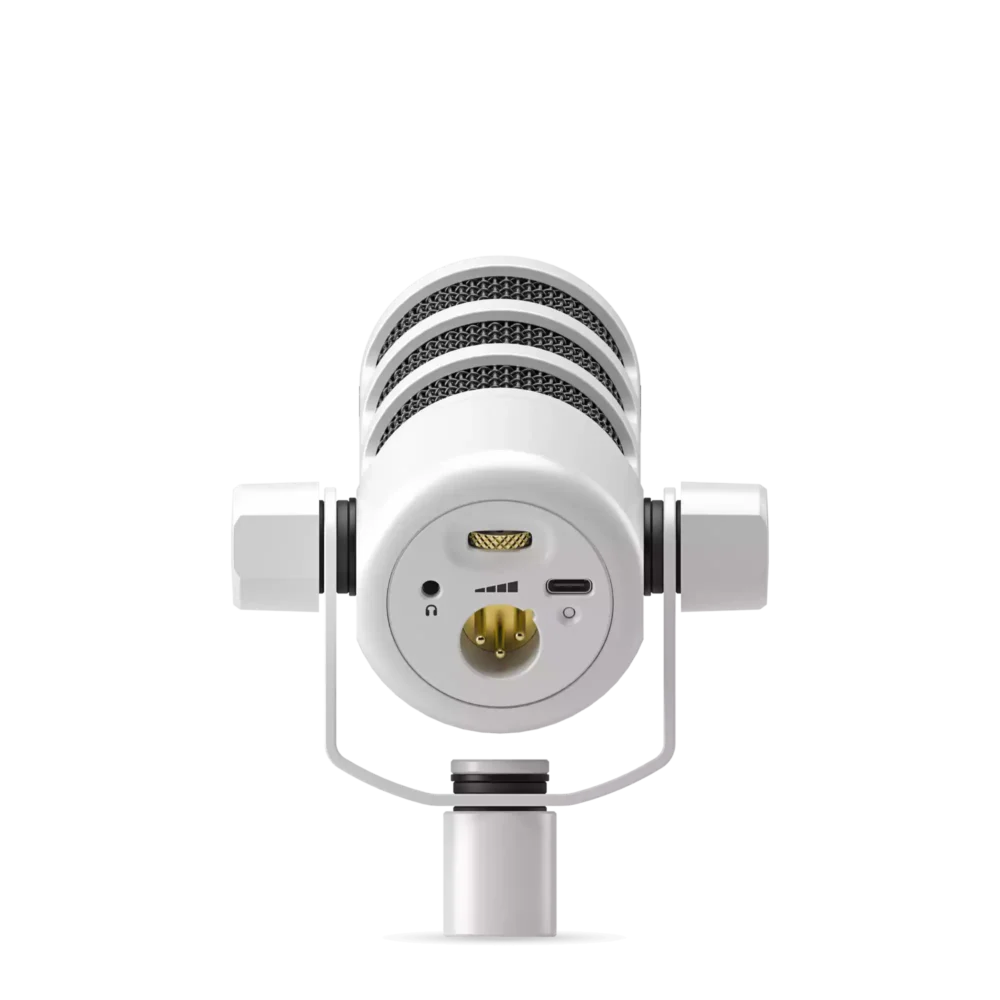 Rode PODMICUSBW White USB Dynamic Broadcast Microphone with XLR - Image 2